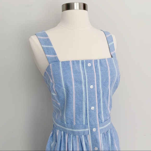 NWT • Draper James Blue Striped Dress - Picture 2 of 10